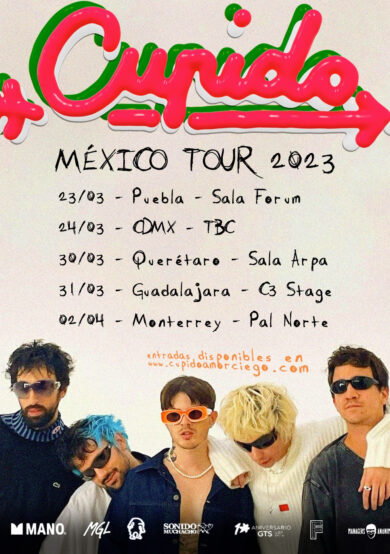CANCELADO: Cupido anuncia gira por México