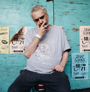 Daniel Johnston en un concierto por la salud mental