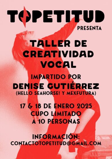 Denise Gutiérrez impartirá un Taller de Creatividad Vocal