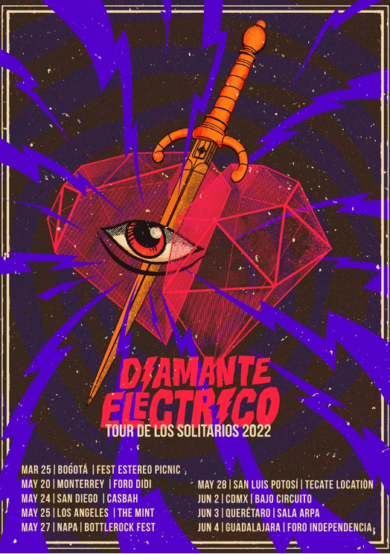 Diamante Eléctrico presenta su 'Tour de los Solitarios 2022'