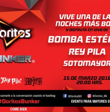 Gana un pase doble para la fiesta de Doritos Bunker