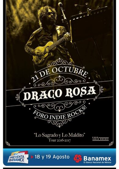 Draco Rosa se presentará en el Foro Indie Rocks!