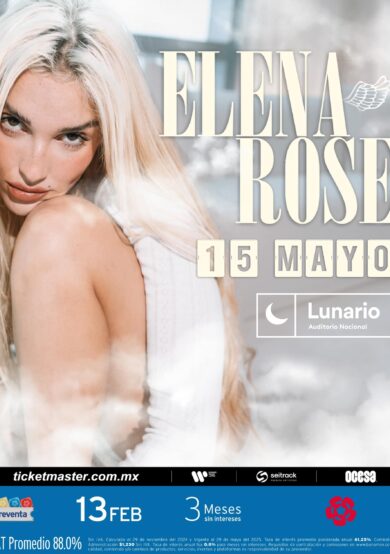 Elena Rose conquistará el Lunario del Auditorio Nacional