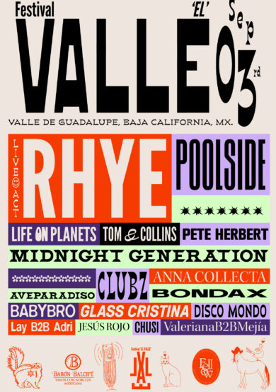 Rhye, Poolside, CLUBZ y más en El Valle Festival