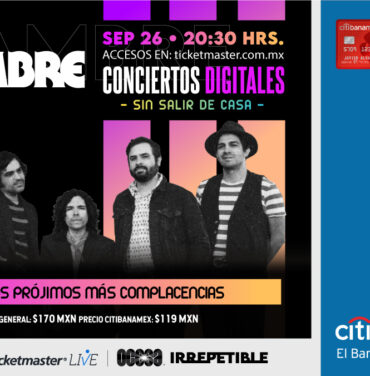 Participa por accesos para el show virtual de Enjambre