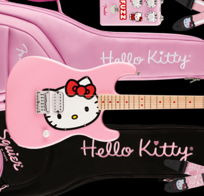 Conoce la nueva colección Hello Kitty Stratocaster