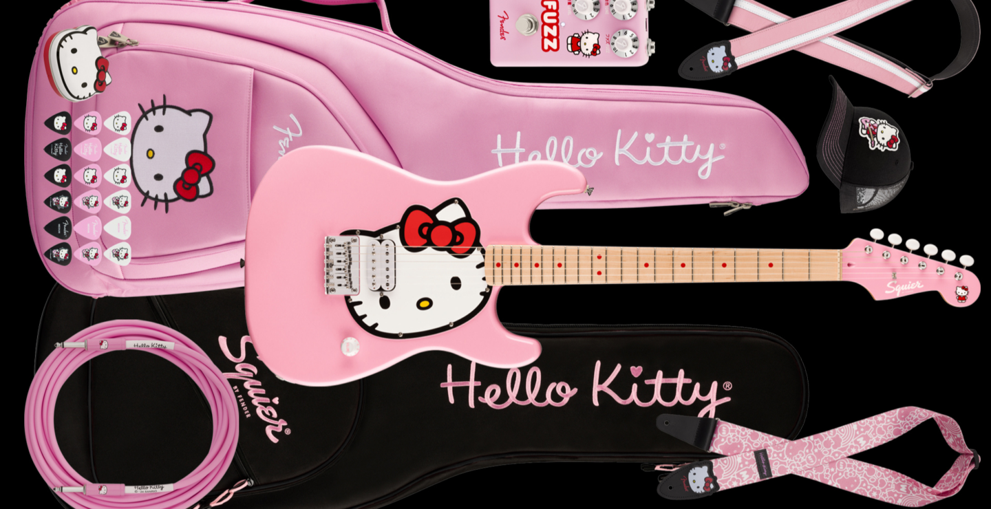 Conoce la nueva colección Hello Kitty Stratocaster