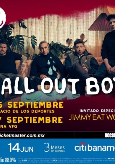 PRECIOS: Fall Out Boy llegará al Palacio de los Deportes