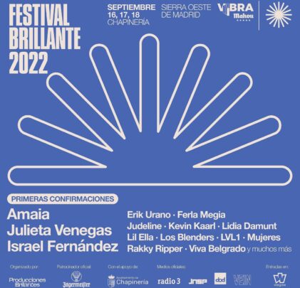 Ya está aquí el nuevo cartel del Festival Brillante 2022