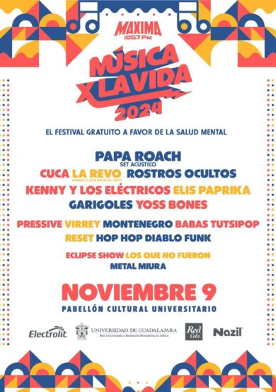 Papa Roach encabeza el Festival Música X La Vida