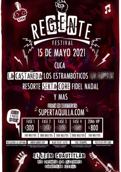 Aquí los detalles del Festival Regente en Cuautitlán Izcalli