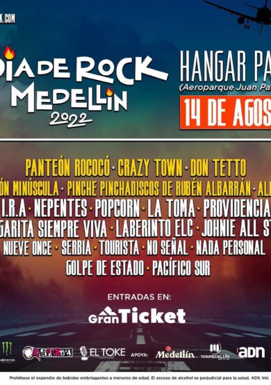 Rubén Albarrán en el Festival Día de Rock Medellín