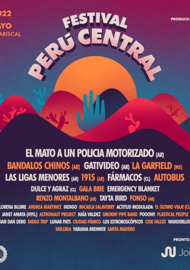 Bandalos Chinos, La Garfield y más en Festival Perú Central