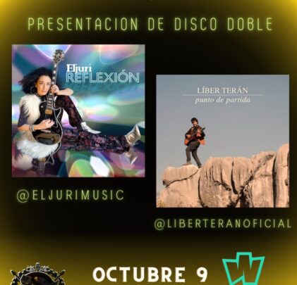 Eljuri y Líber Terán presentarán sus nuevos discos en La Piedad