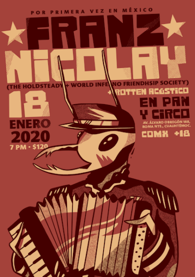 Franz Nicolay llegará a México