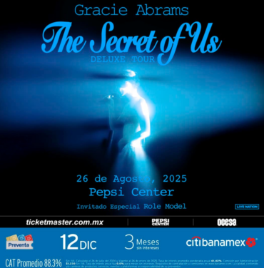 SOLD OUT: Gracie Abrams sorprenderá en el Pepsi Center WTC