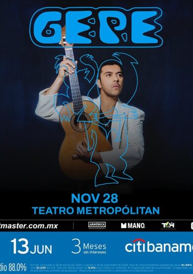 PRECIOS: Gepe se presentará en el Teatro Metropólitan