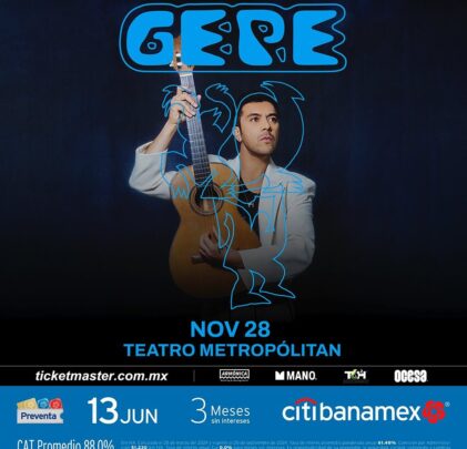 PRECIOS: Gepe se presentará en el Teatro Metropólitan