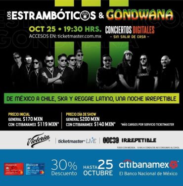 Gondwana y Los Estrambóticos se presentarán en concierto por streaming