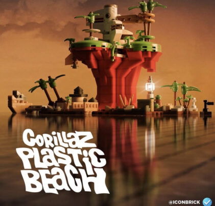 La Plastic Beach de Gorillaz se convierte en un Lego