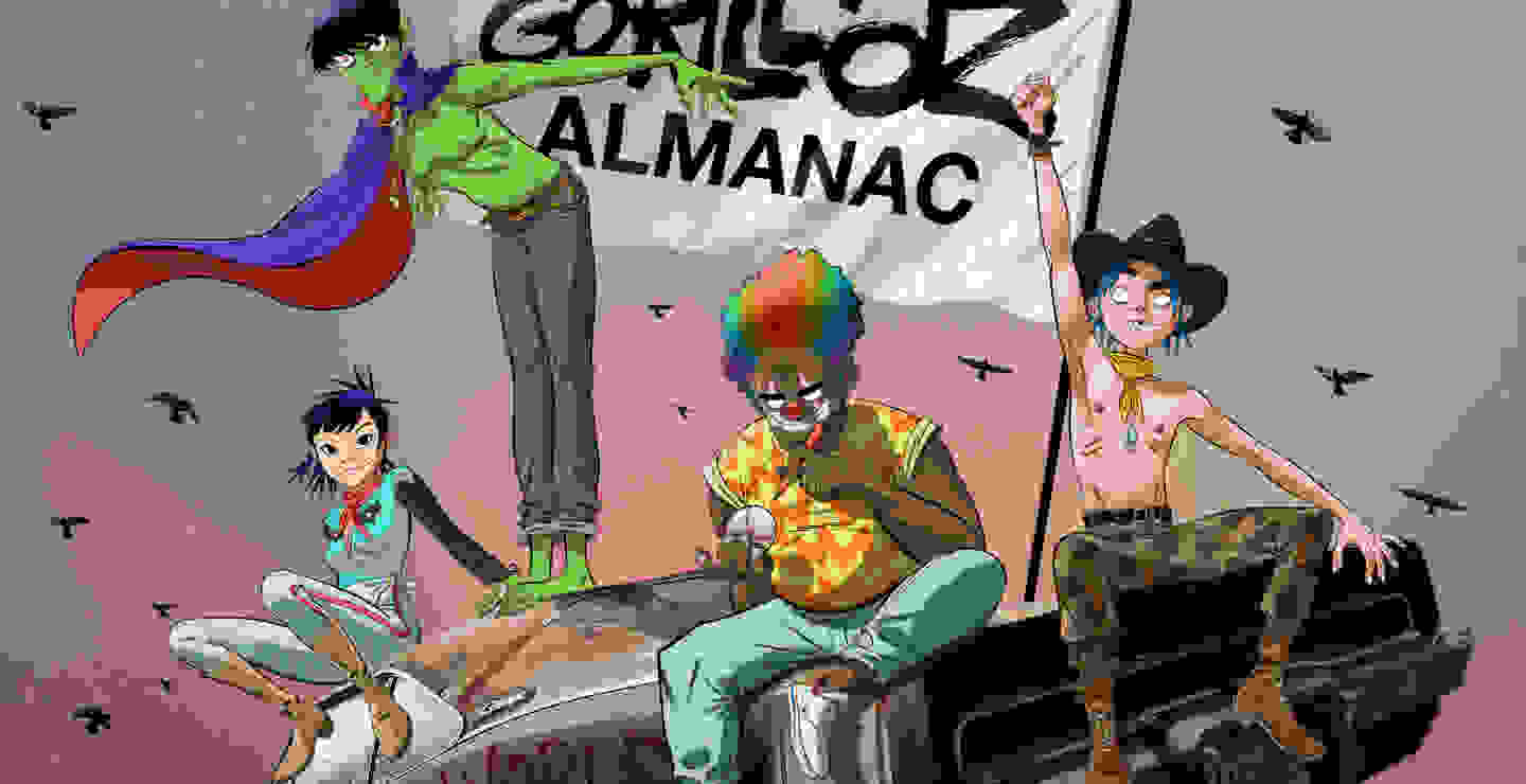 Gorillaz lanzará almanaque para celebrar sus 20 años