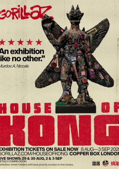 PRECIOS: Gorillaz celebrará sus 25 años con 'House of Kong'