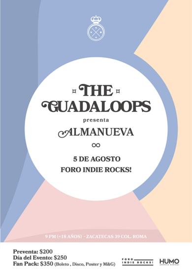 The Guadaloops se presentará en el Foro Indie Rocks!