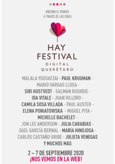 Hay Festival Querétaro 2020 será en streaming