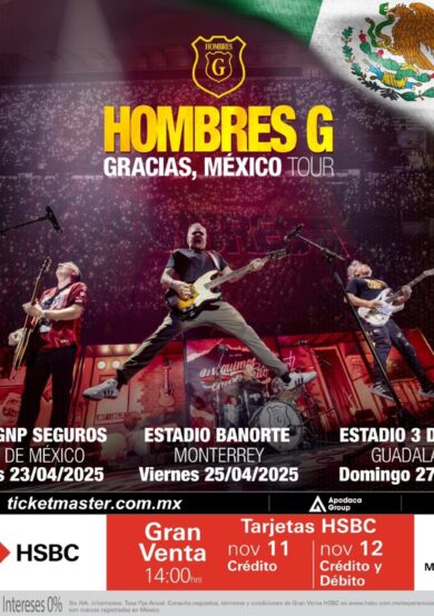 PRECIOS: Hombres G se presentará en el Estadio GNP Seguros