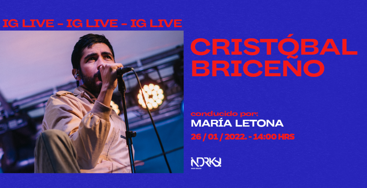 Cristóbal Briceño llega al IG Live de Indie Rocks! con María Letona