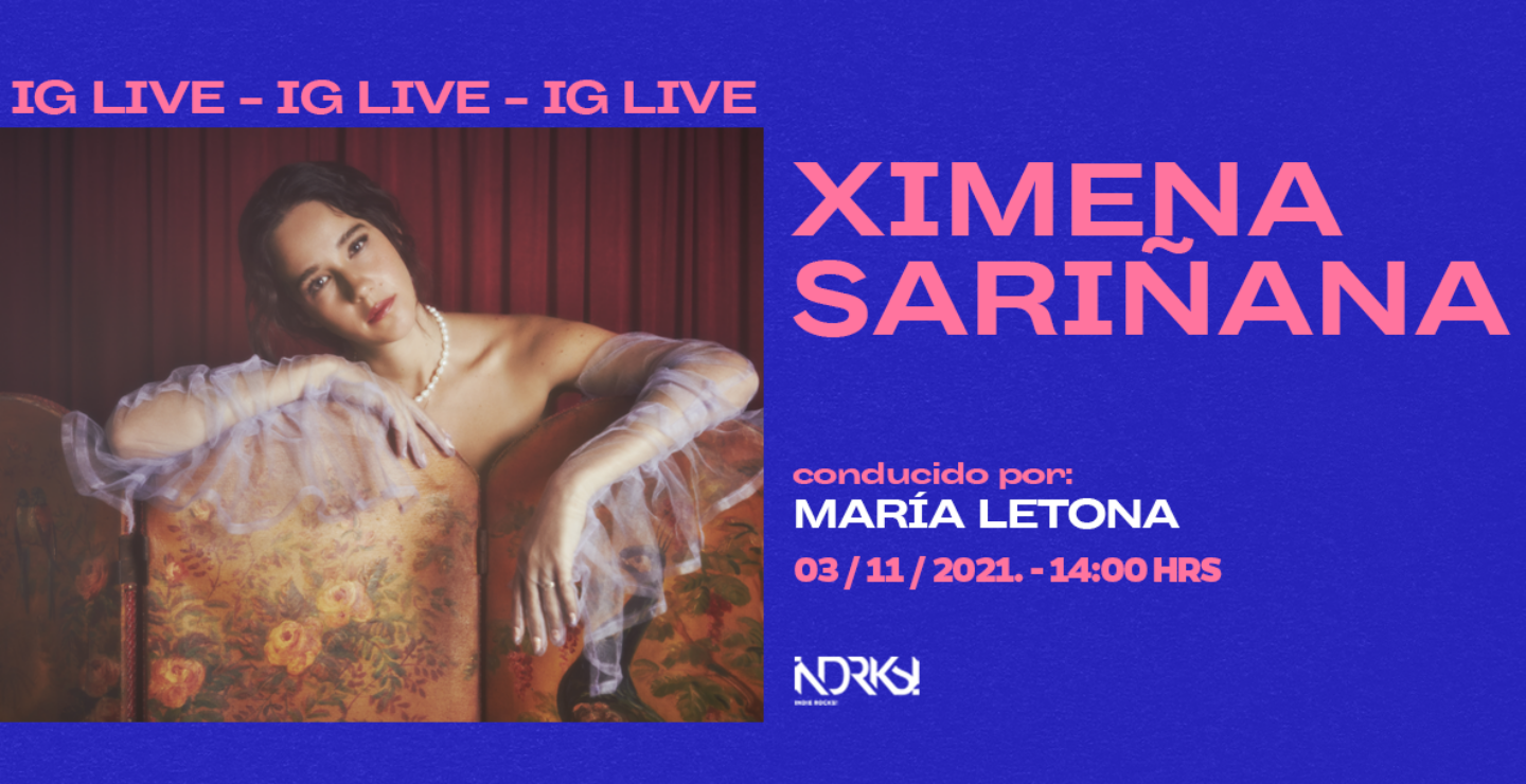  Ximena Sariñana en el IG LIVE de Indie Rocks! 