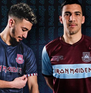 Iron Maiden estrena jersey en colaboración con West Ham
