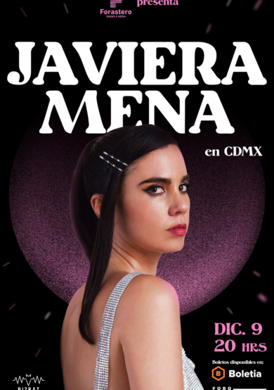 Javiera Mena se presentará en el Foro Indie Rocks!
