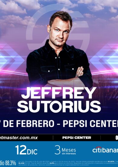 PRECIOS: Jeffrey Sutorius ofrecerá un show en el Pepsi Center WTC