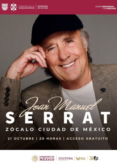 Joan Manuel Serrat dará concierto de despedida en el Zócalo