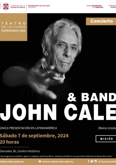 PRECIOS: John Cale se presentará en el Teatro de la Ciudad