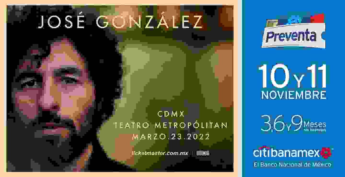 José González se presentará en el Teatro Metropólitan