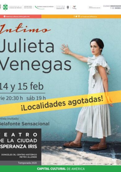 Julieta Venegas se presentará en el Teatro de la Ciudad