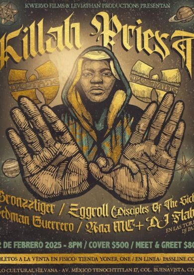 Precios: Killah Priest hará vibrar el Foro Hilvana