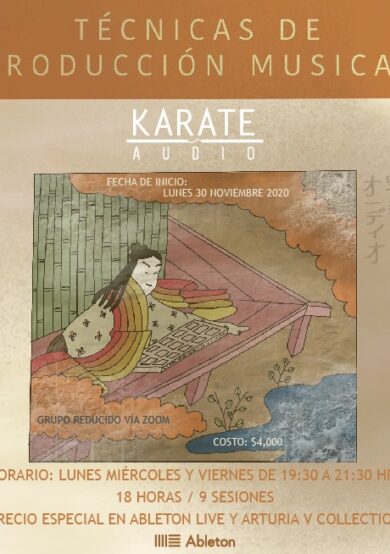 Aprende Producción Musical en el curso de Karate Audio
