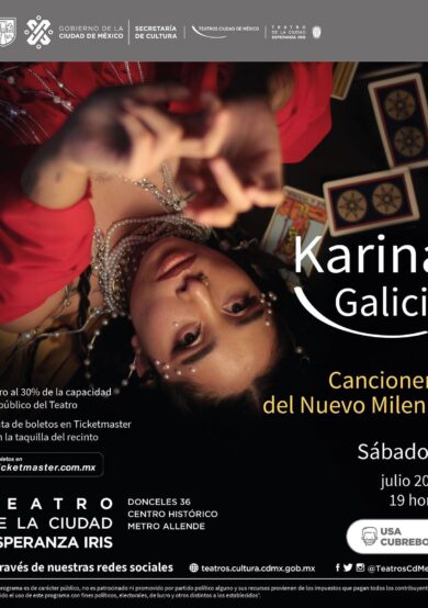 Karina Galicia ofrecerá concierto en el Teatro de la Ciudad