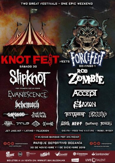 Conoce los detalles de Knotfest meets Force Fest
