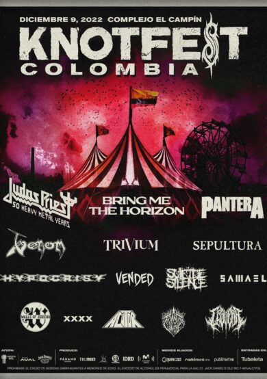 Bring Me The Horizon, Judas Priest y más, listos para el Knotfest Colombia 2022