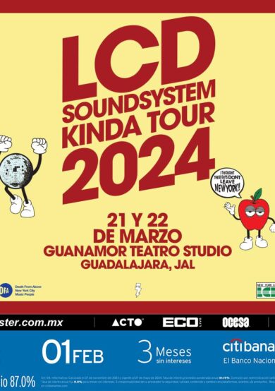 PRECIOS: LCD Soundsystem se presentará en Guadalajara