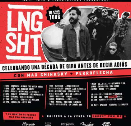 Lng/SHT anuncia 10 años cansan tour
