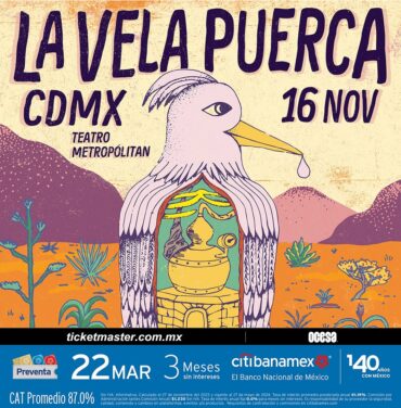 PRECIOS: La Vela Puerca encenderá el Teatro Metropólitan