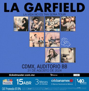 PRECIOS: La Garfield llegará al Auditorio BB