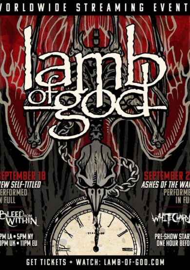 Lamb of God dará dos shows en streaming