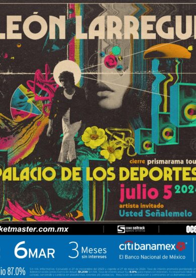 PRECIOS: León Larregui se presentará en el Palacio de los Deportes