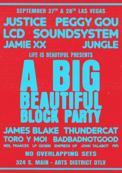 A Big Beautiful Block Party 2024 anuncia lineup